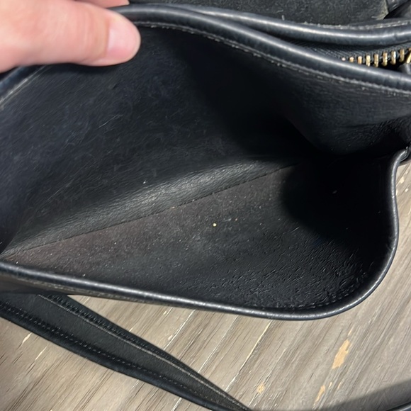 COACH 9951  CLASSIC BLACK SHOULDER SADDLE BAG CROSSBODY - Picture 14 of 17
